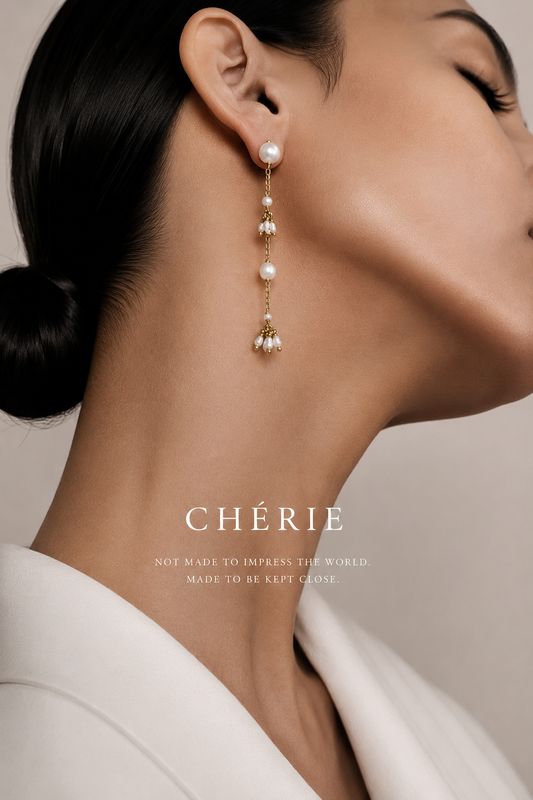 Pearl Cascade Drop Earrings
