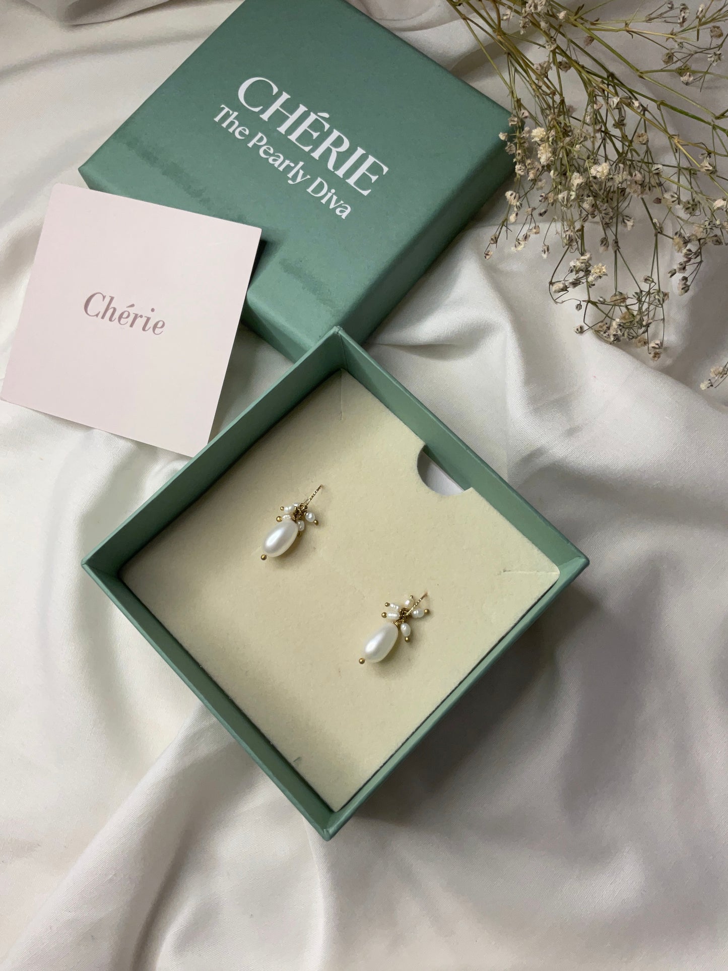 Bloom | Pearl Drop Earrings
